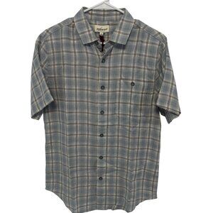 Men’s Jeremiah American Legacy Blue Plaid Button Down Shirt.  Size S